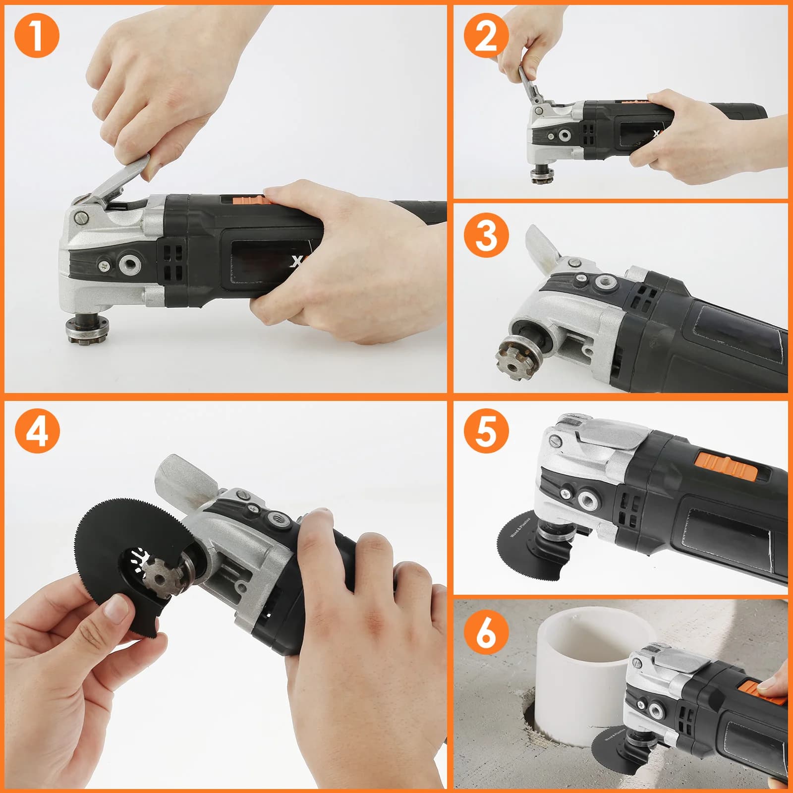 Oscillating Multi-Tool Blade Set | High-Carbon Steel | Wood & Renovation Cutter - Thumbnail 6