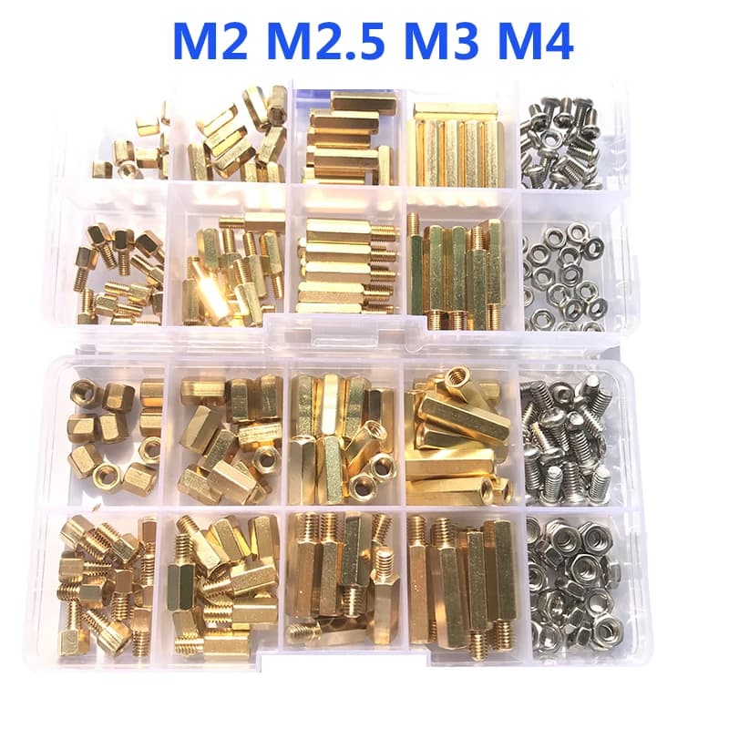 Hex Standoff Spacer Kit | M2 M3 M4 Male Female | For PCB Board & Electronic Assembly - Thumbnail 2