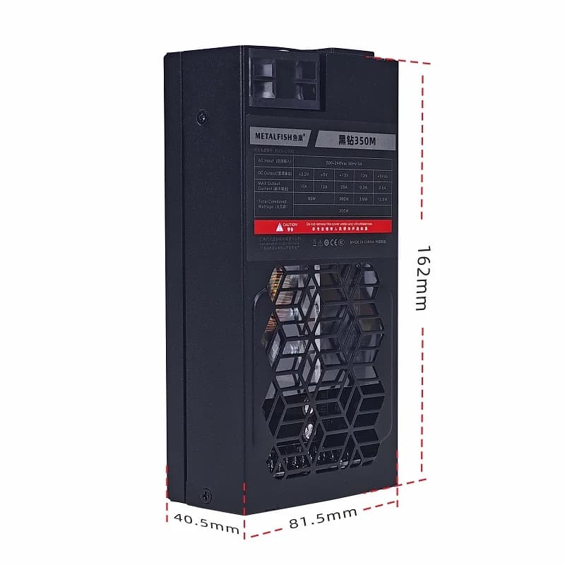 300W Flex-ATX Power Supply | Fully Modular 1U PSU for Mini-ITX & NAS Builds | 220-240V - Thumbnail 3