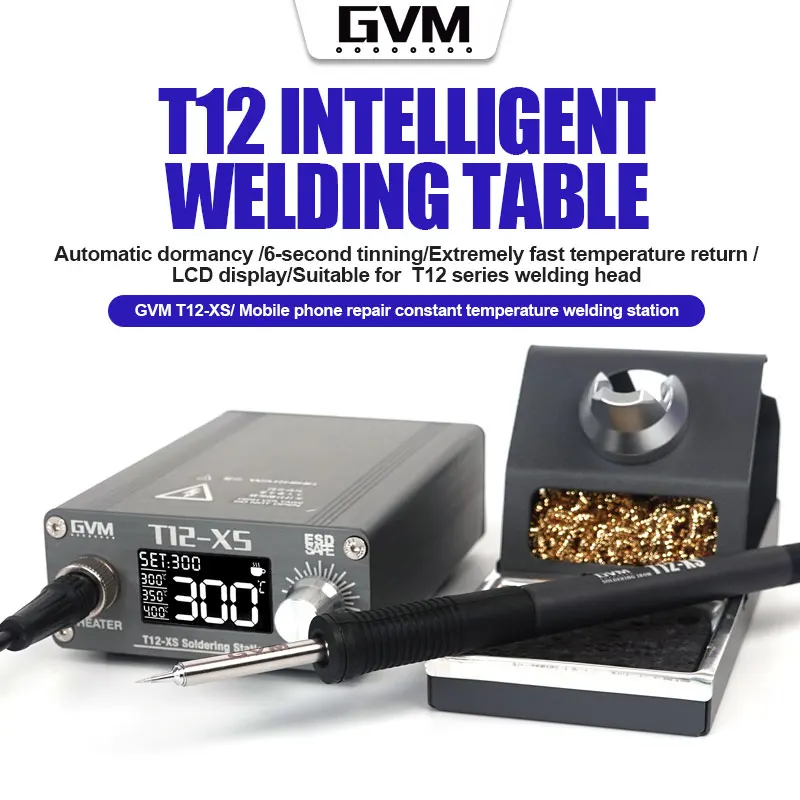 T12 Soldering Station | Digital LED Display | Auto-Sleep & BGA Rework Tools - Thumbnail 4