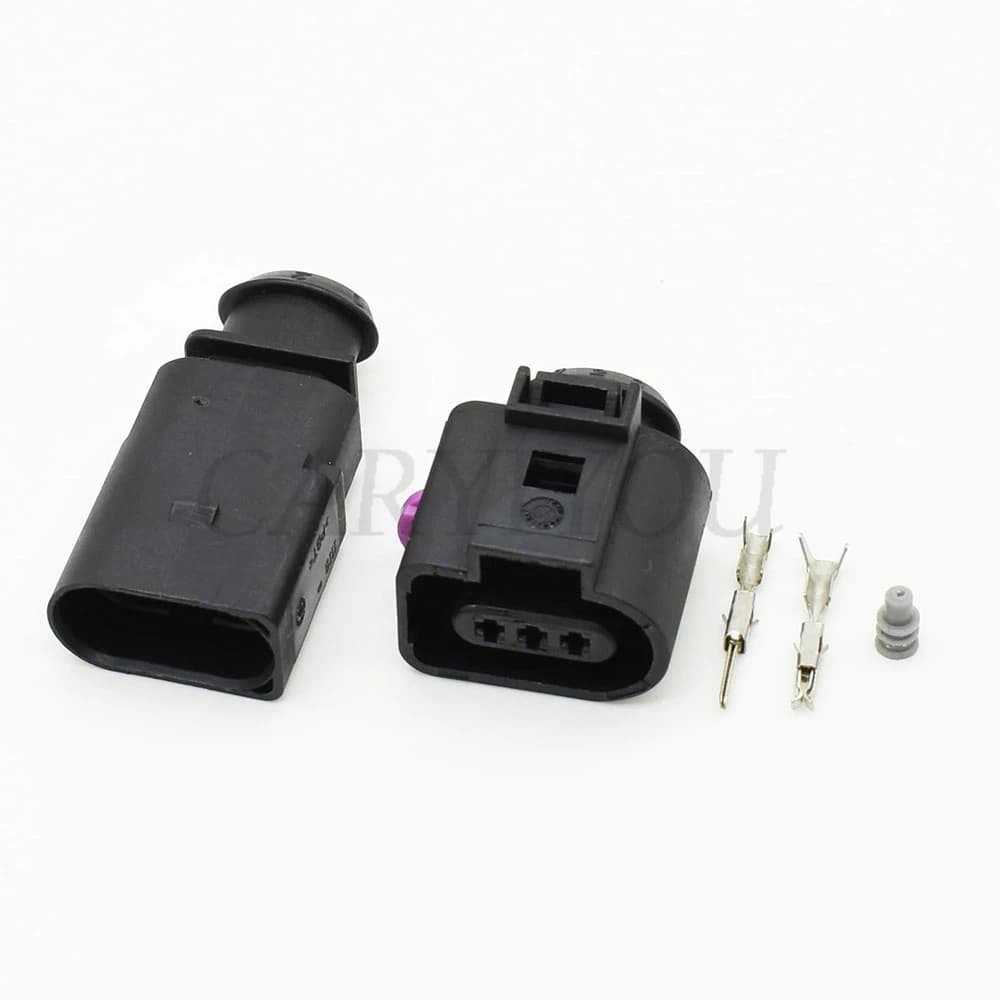 3-Pin Waterproof Electrical Connector | 1J0973703 Sensor Socket Plug - Thumbnail 4