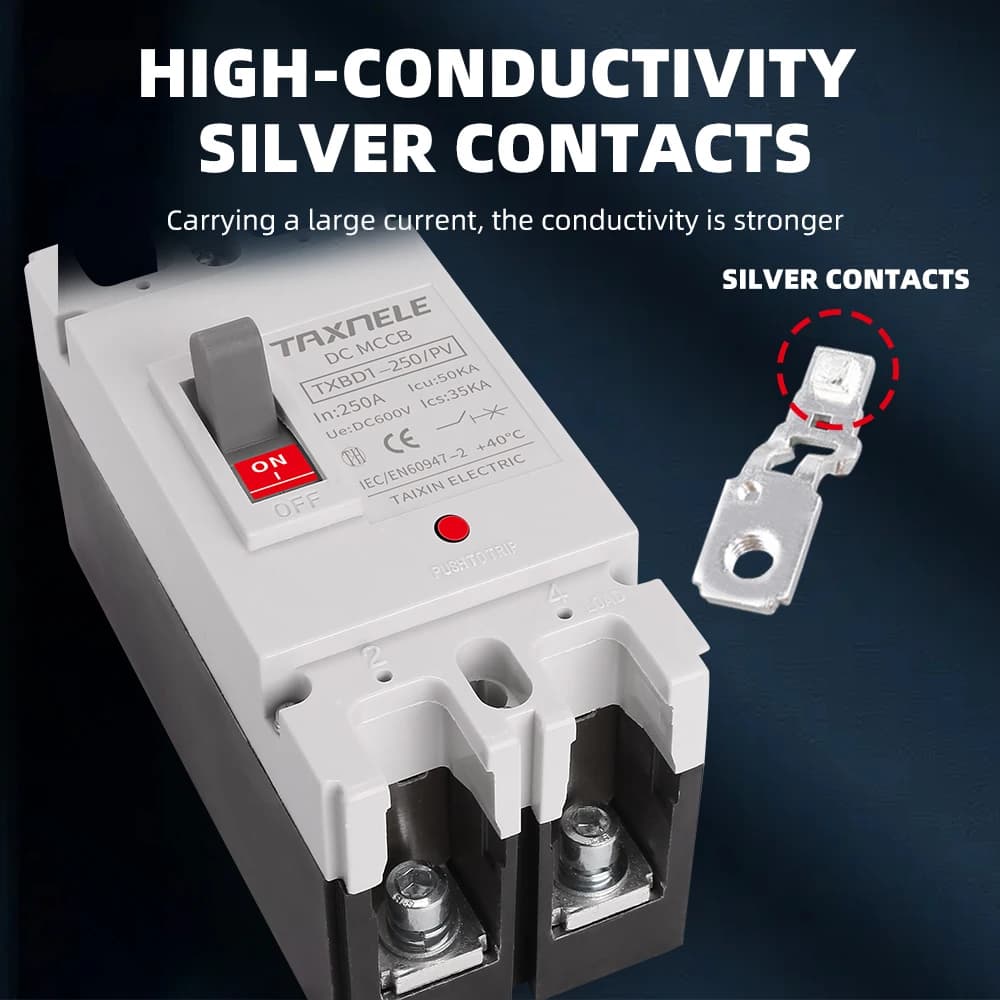 Solar DC Circuit Breaker | 150A-250A MCCB for Photovoltaic & Battery Protection - Thumbnail 4