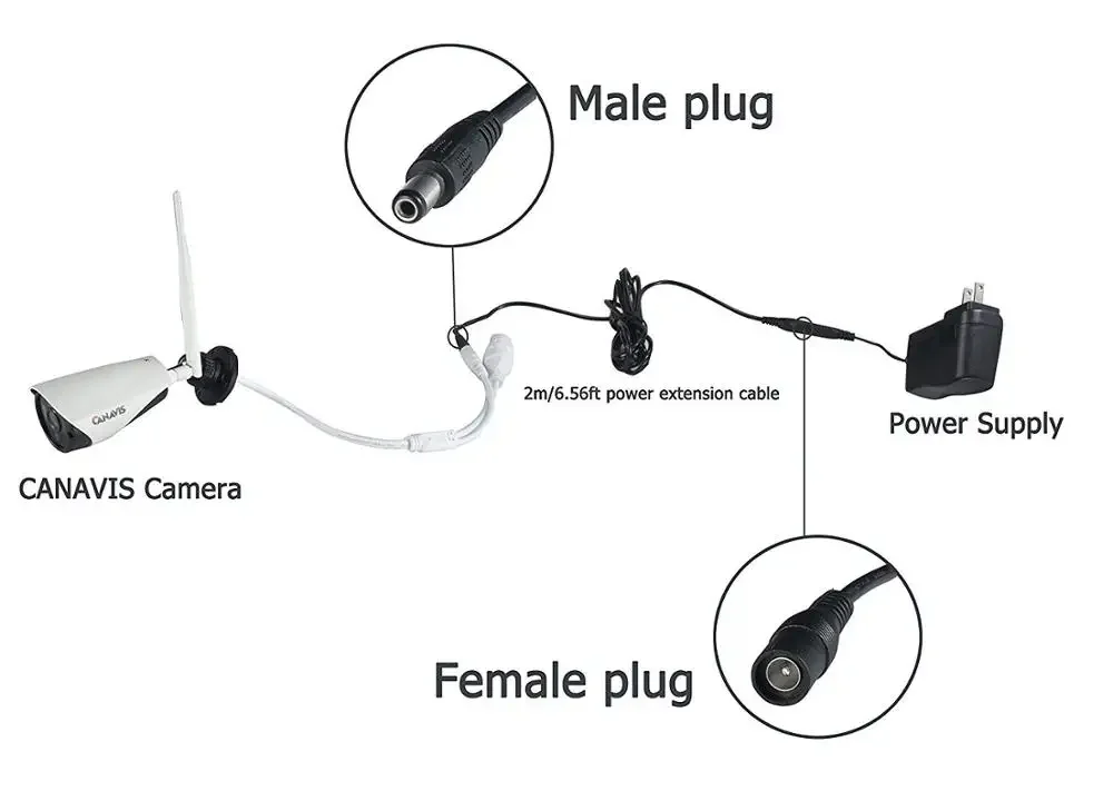 DC Power Extension Cable | 5.5x2.1mm Male to Female | 12V/24V for CCTV, LED Strips & Adapters - Thumbnail 4