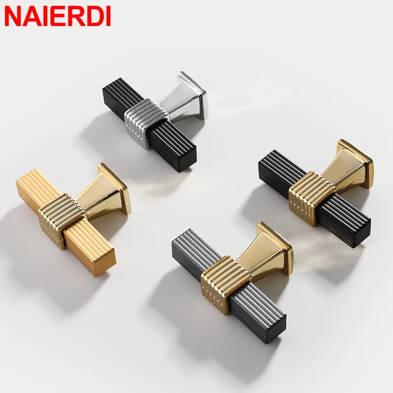Cabinet Handles 800-1000mm | NAIERDI Gold & Black Aluminum Alloy | Wardrobe Door Pulls - Thumbnail 4