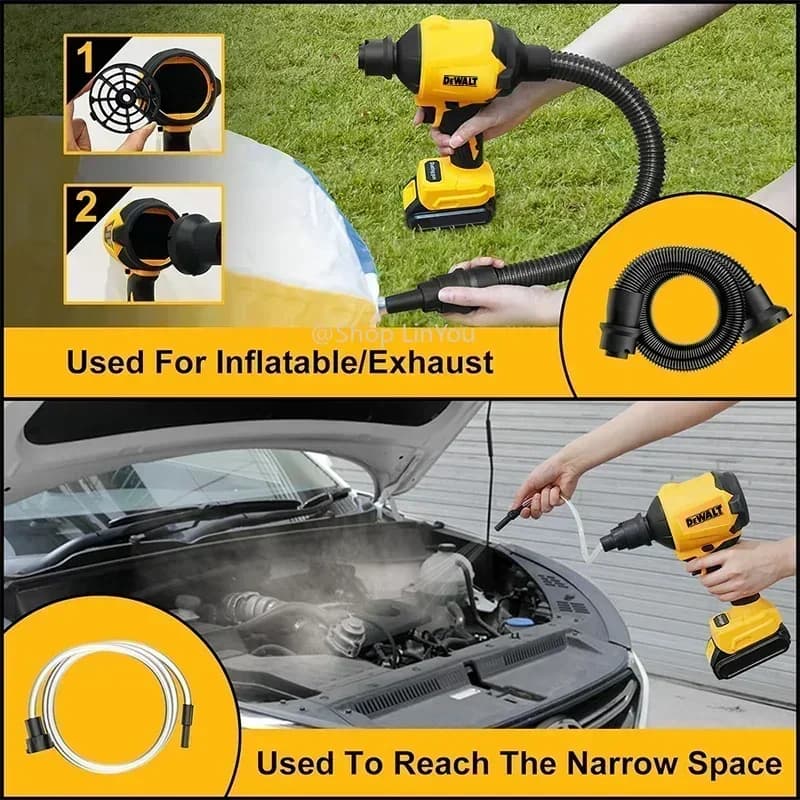 DeWalt 20V MAX Cordless Air Blower | High-Power Dusting & Inflator Tool | Brushless Motor - Thumbnail 5