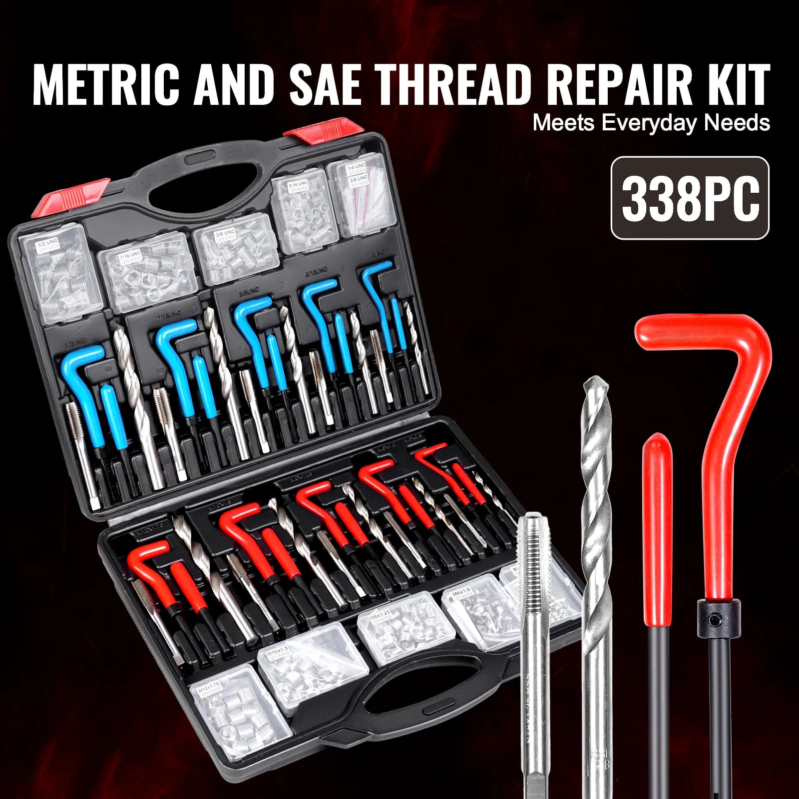 Thread Repair Kit | SAE & Metric Inserts | HSS Drill Bits & Installation Tools - Thumbnail 3