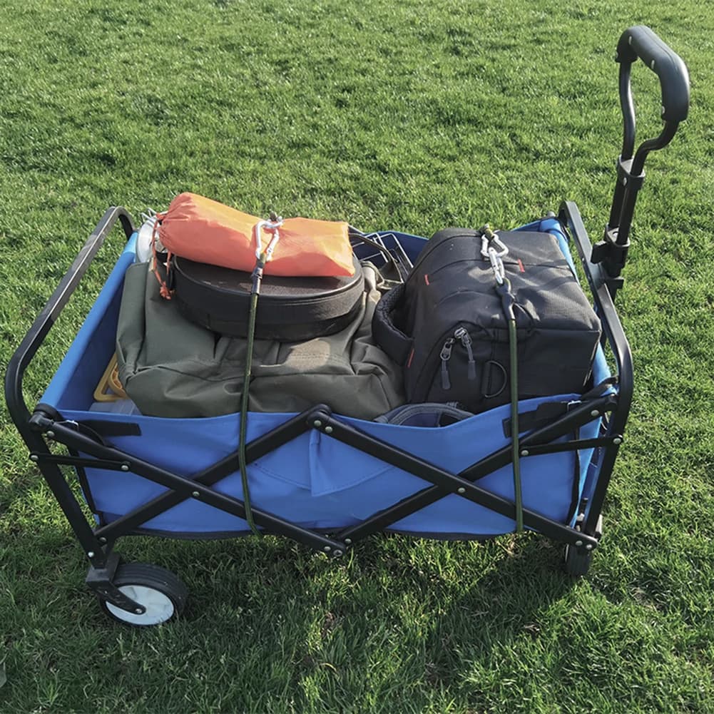 Heavy-Duty Bungee Tie-Down Straps | 60-200cm with Carabiners | Kayak, Luggage & Gear Securing - Thumbnail 4