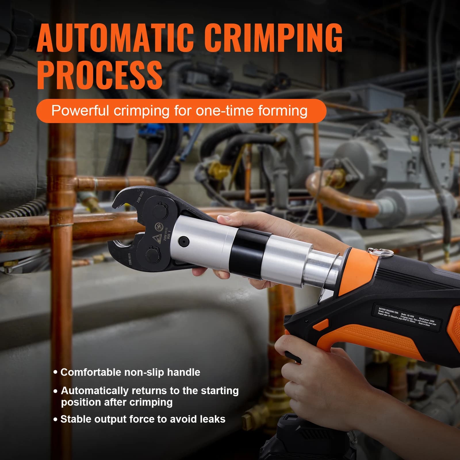 18V Brushless Pro Press Tool | 1/2 to 2 Capacity for Stainless Steel, Copper & PEX | 6-Jaw Kit - Thumbnail 6