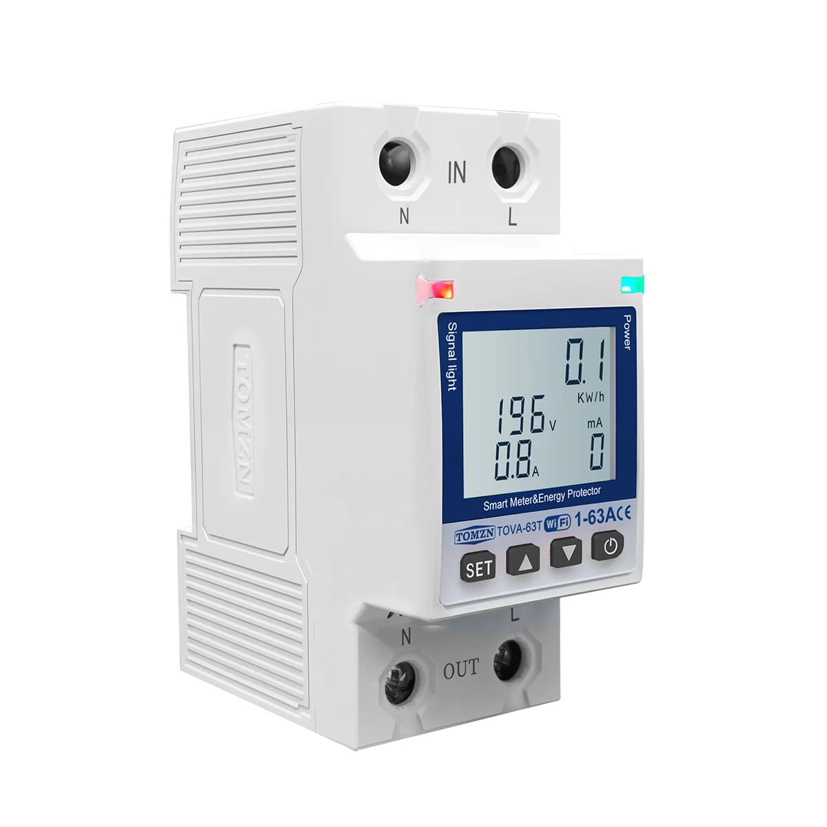 WiFi Circuit Breaker | 63A 220V/110V | Energy Monitor with Leakage & Voltage Protection - Thumbnail 3