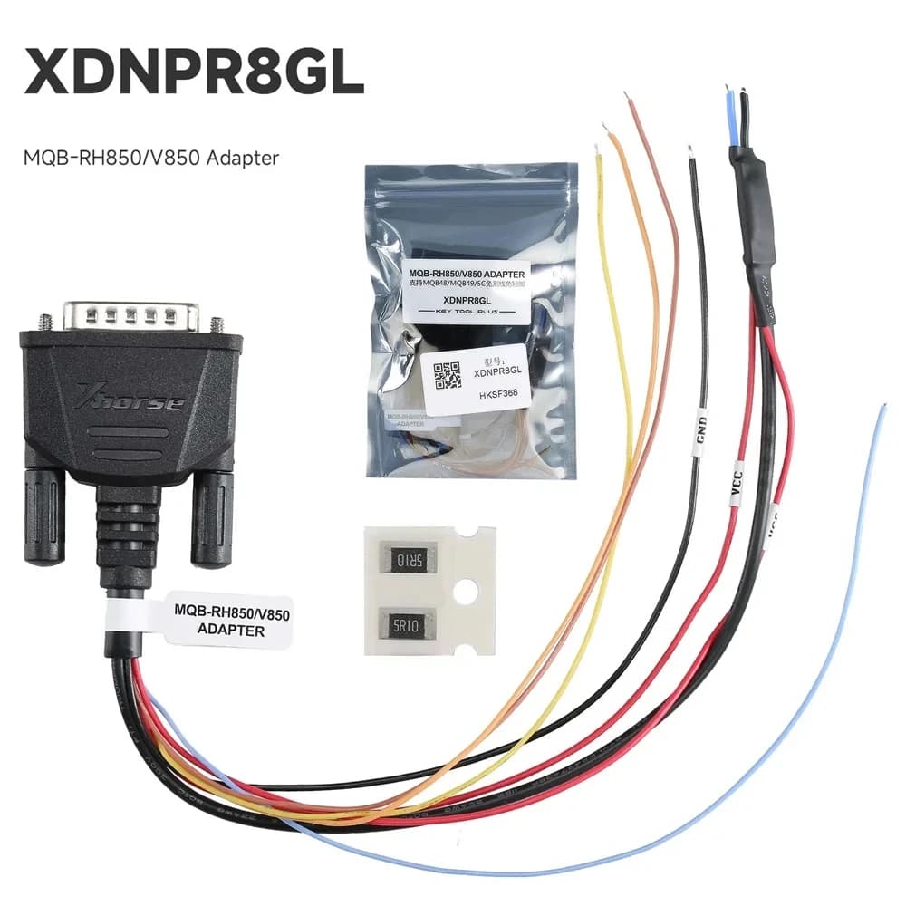 XDNPR8GL Adapter Cable | For Xhorse Key Tool Plus | MQB-RH850/V850 VW 4th IMMO Calibration - Thumbnail 4