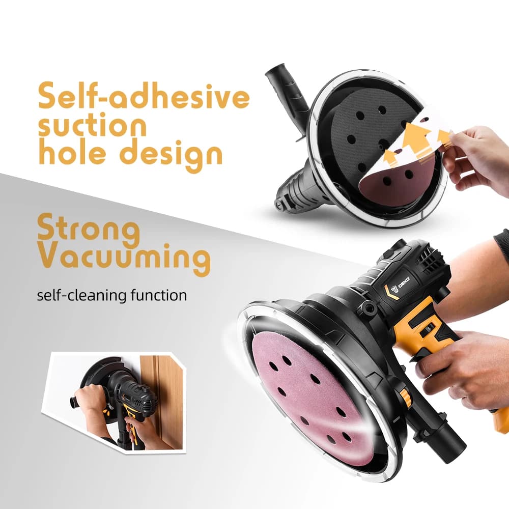 900W Portable Drywall Sander | Grinding & Polishing Machine | Compact Professional Tool - Thumbnail 4