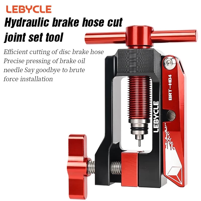 Hydraulic Brake Hose Tool Kit | Precision Olive Press & Hose Cutter for MTB & Road Bikes - Thumbnail 2