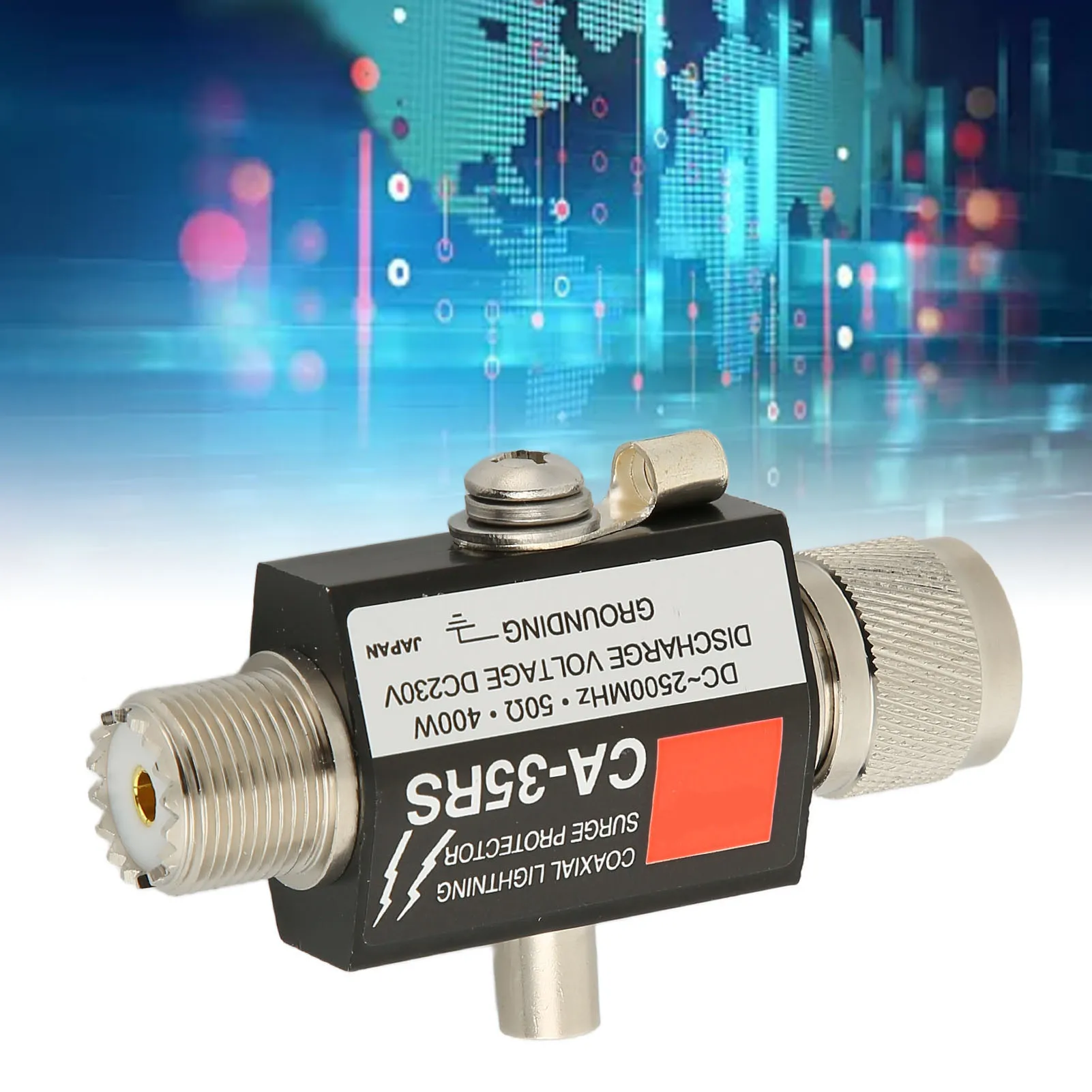 UHF Coaxial Surge Protector | 400W Male to Female Arrester | CA-35RS Model - Thumbnail 6