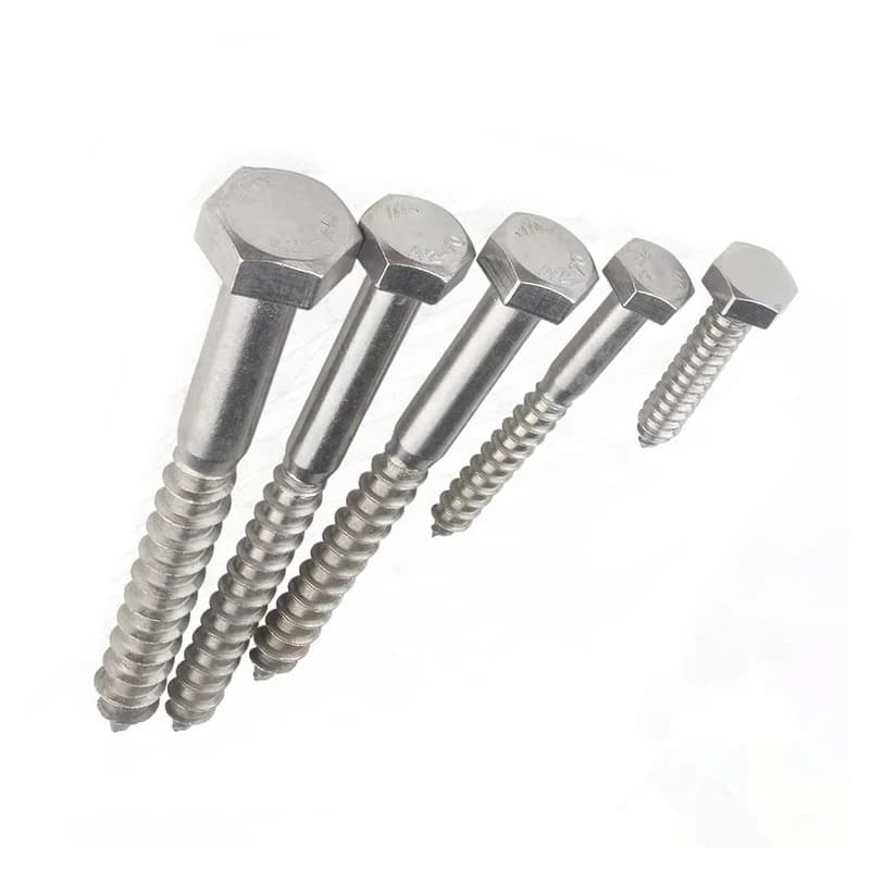 M10 M12 Self Tapping Wood Screws | 304 Stainless Steel | 30-200mm Length - Thumbnail 3