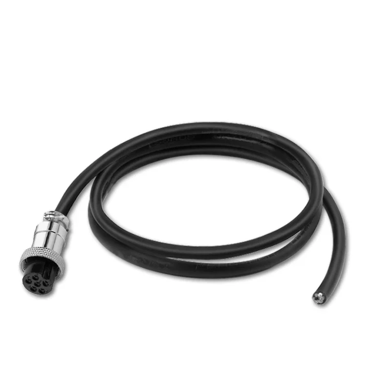 GX12 Male to Female Aviator Connector Extension Cable with industrial-grade cord, available in 2 through 7 pin configurations for CCTV cameras.