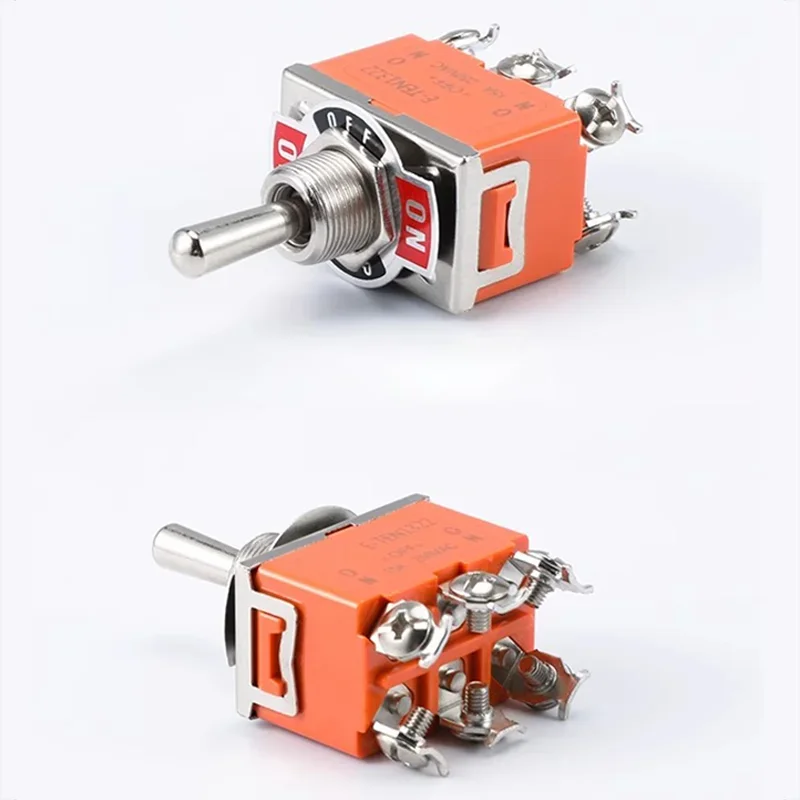 Mini Toggle Switch Set | SPST/DPDT | 250V 15A | 5-Piece Kit for Electronics & DIY - Thumbnail 6