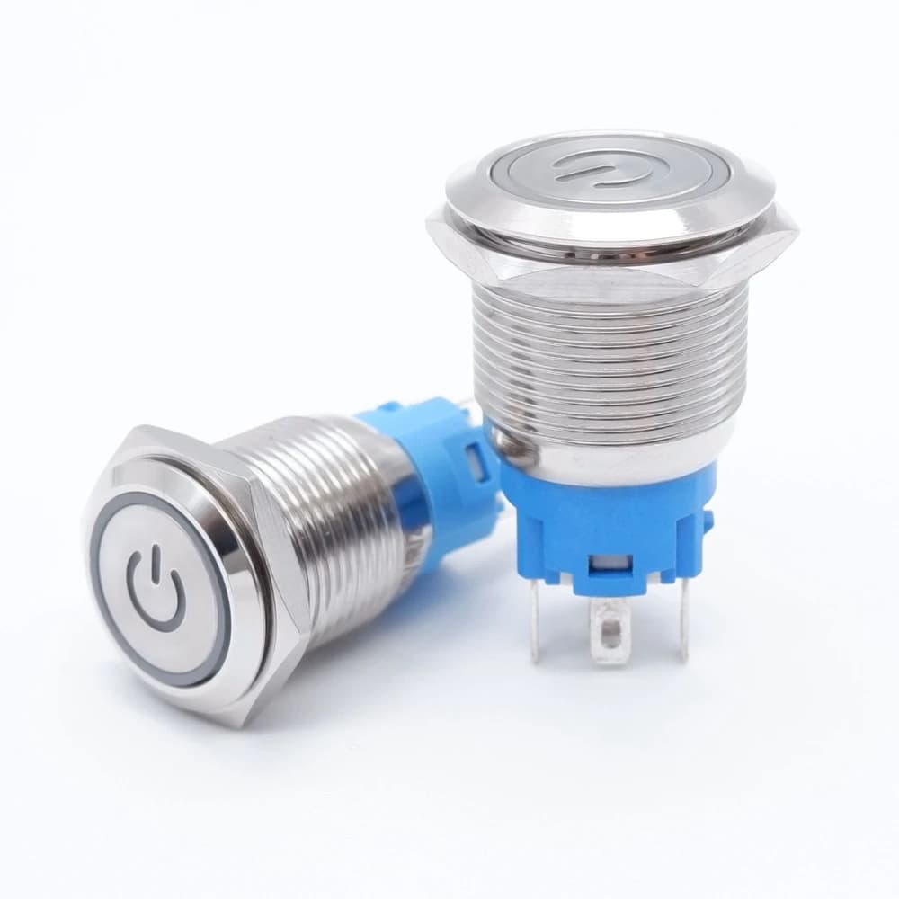 Waterproof Power Switch Kit | 10-Pack 16mm & 19mm Push Buttons | 12V LED & Accessory Control - Thumbnail 5