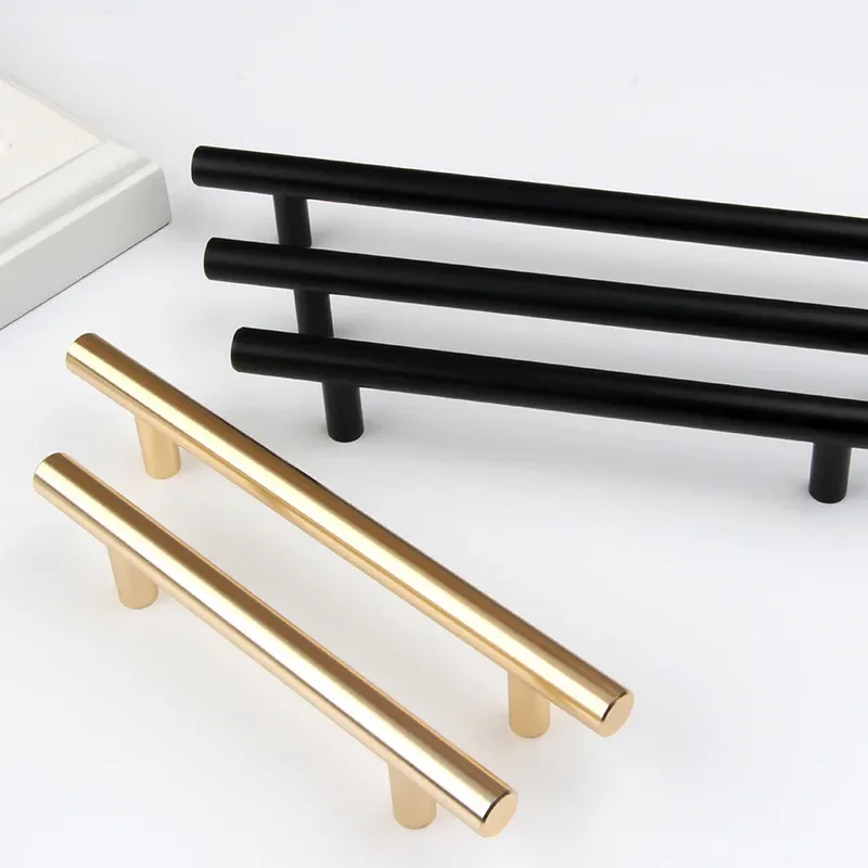 T-Bar Cabinet Pulls | 10mm Diameter Stainless Steel Handles | Straight Kitchen & Furniture Hardware