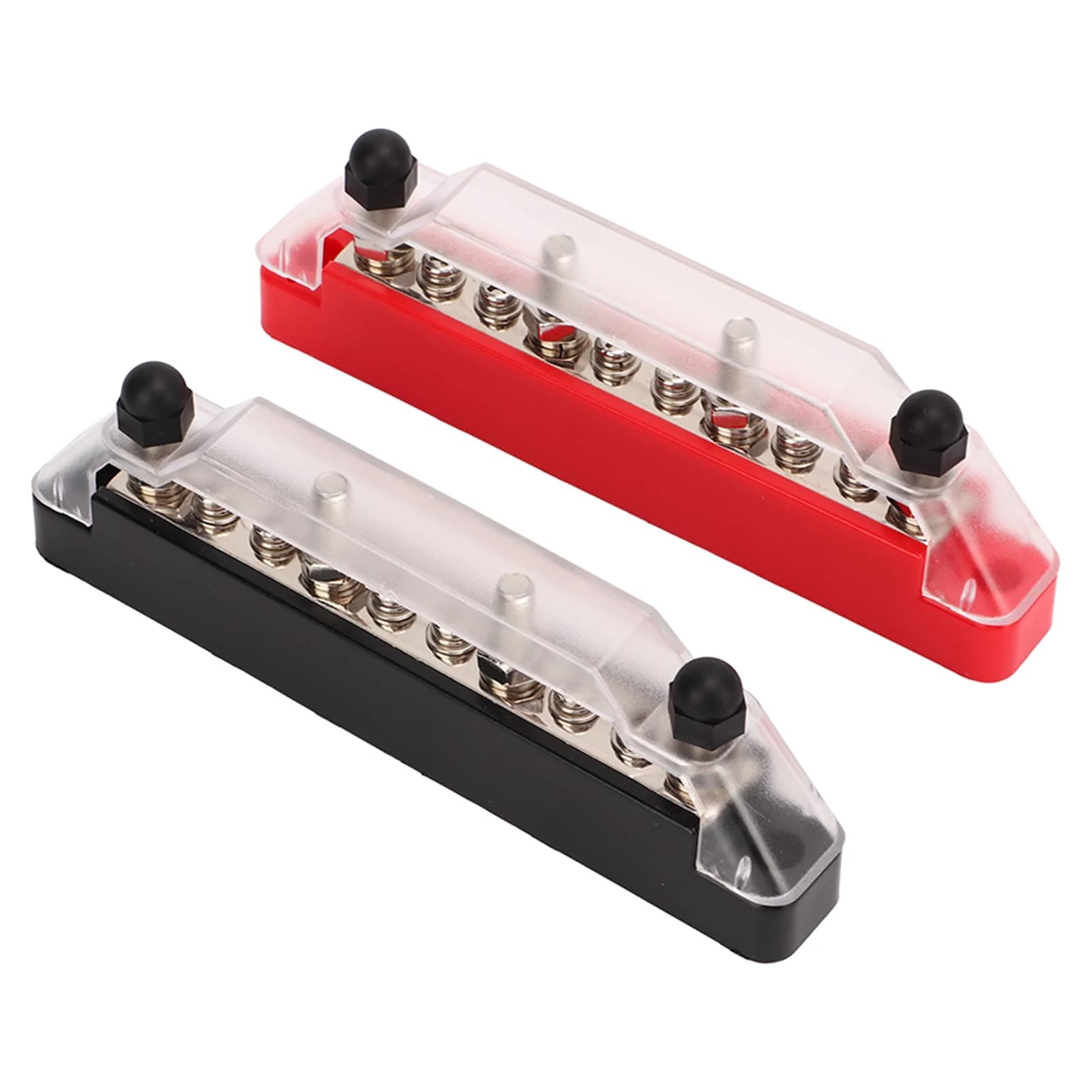Heavy-Duty 10-Way Power Distribution Block | M6 & M4 Marine-Grade Terminals for Car, Truck & Boat - Thumbnail 3