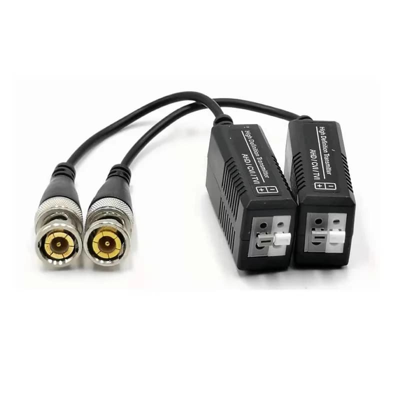 CCTV Video Balun Pair | HD 4K UTP Converter | BNC to RJ45 for Security Cameras - Thumbnail 7