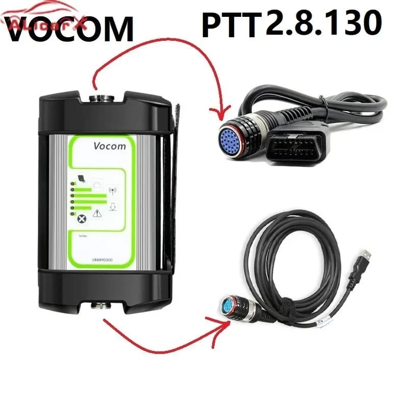 Truck Diagnostic Tool | PTT2.8.13 Tech Tool with VOCOM | For Volvo, Renault, Mack - Thumbnail 2