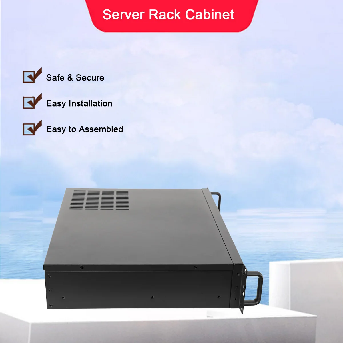 2U Server Chassis | Ultra-Compact Aluminum Design | Data Storage & Motherboard Case - Thumbnail 3