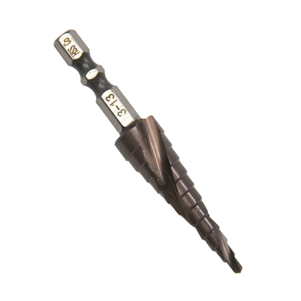 Cobalt Step Drill Bit Set | 3-13mm Hex Shank | For Stainless Steel & Hard Metals - Thumbnail 4
