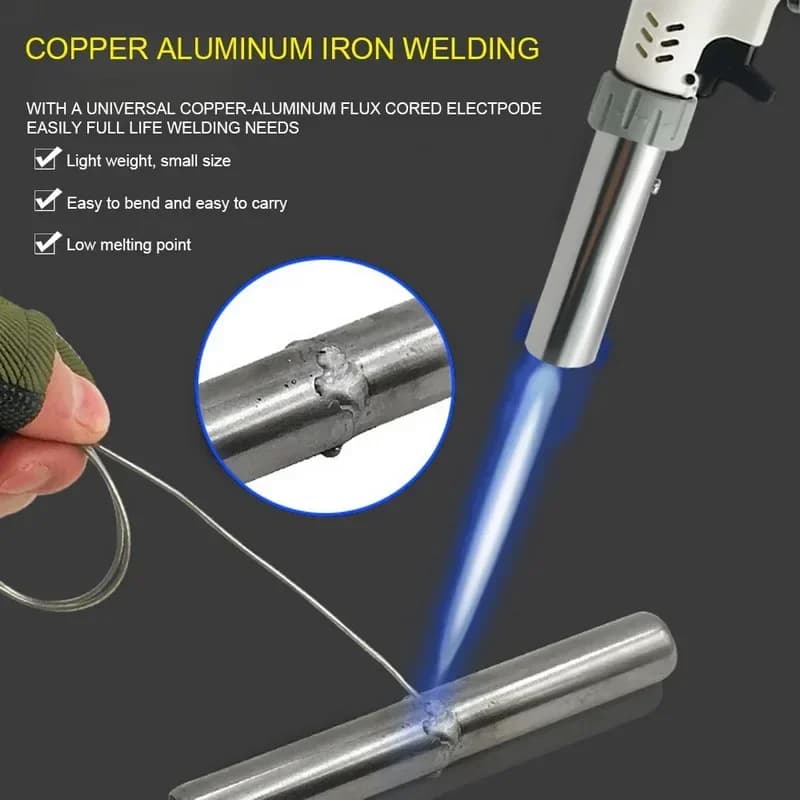 Aluminum Welding Kit | Low-Temperature Solder Rods | No-Flux Brazing Solution - Thumbnail 4