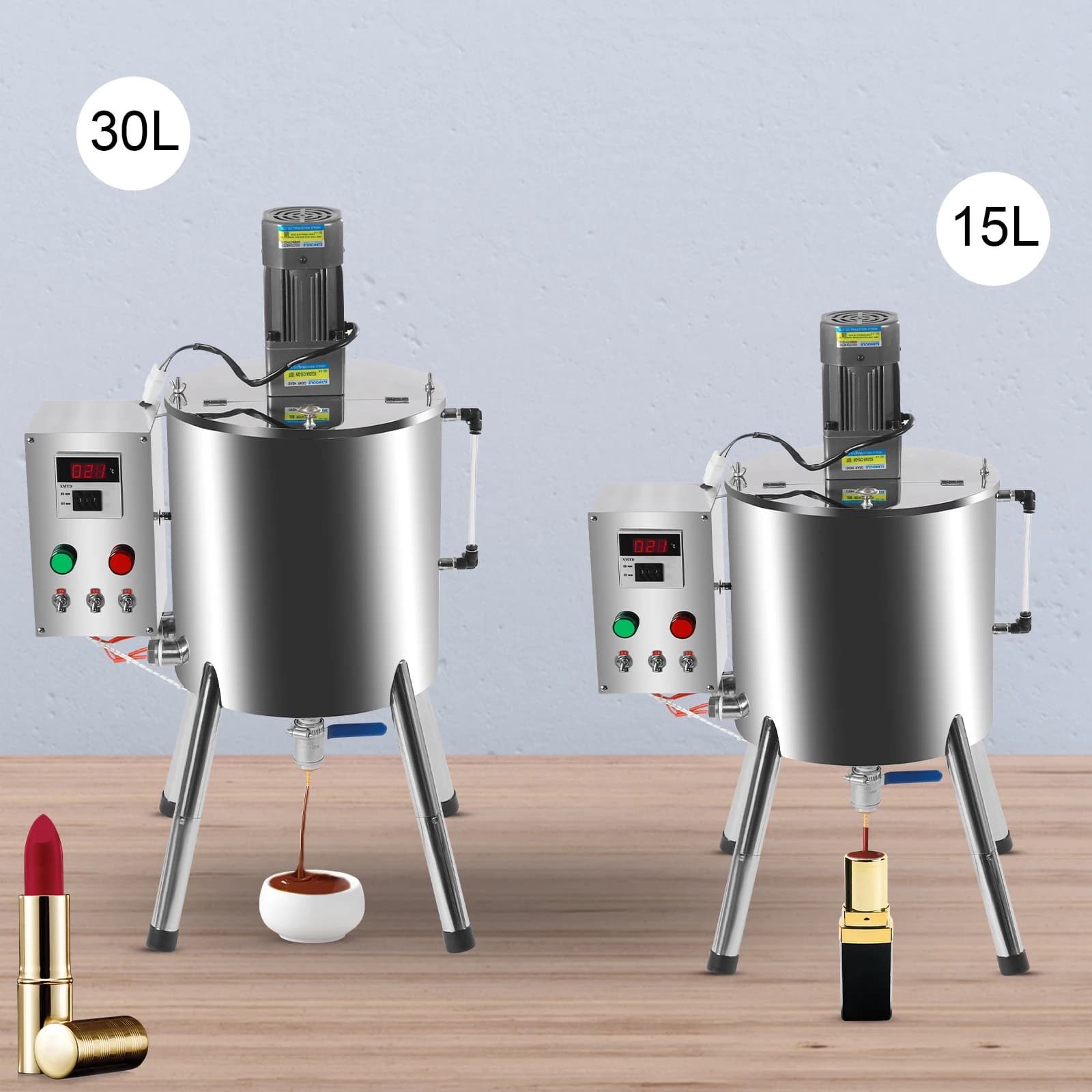 Heating & Mixing Tank | 15L/30L Capacity | Precision Filling System for Cosmetics & Pastes - Thumbnail 4