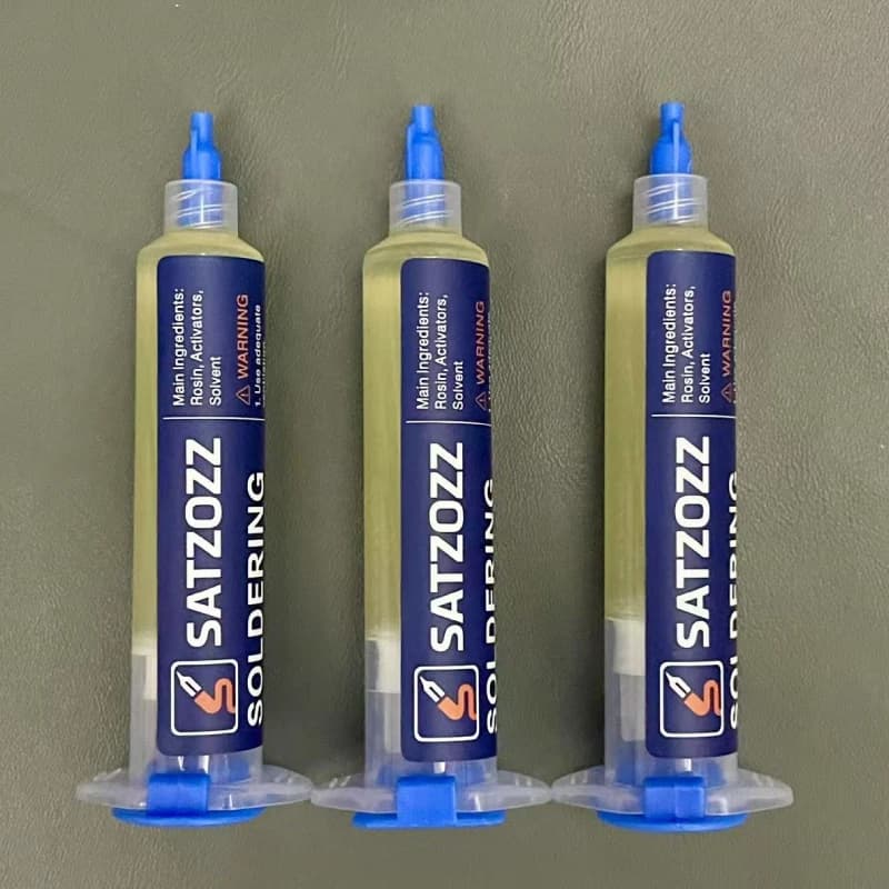 No-Clean Flux Syringe | 10ml Rosin Paste for PCB, BGA & SMD Rework - Thumbnail 3