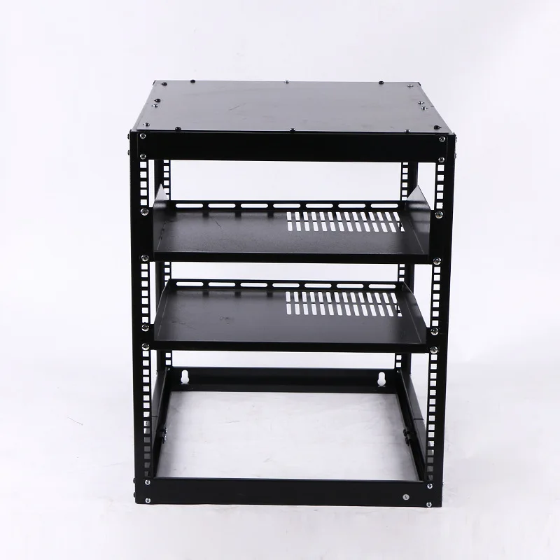 19 12U Server Rack | Open Frame Network Cabinet for Audio & IT Equipment - Thumbnail 2