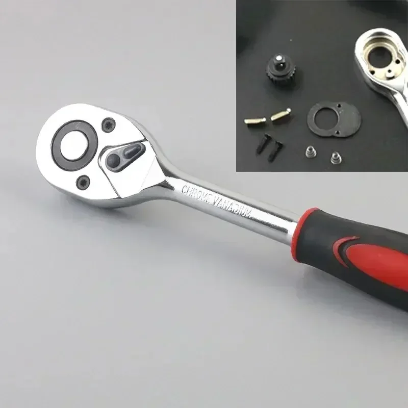 46-Piece Socket & Ratchet Set | Automotive & Motorcycle Repair Tool Kit - Thumbnail 4