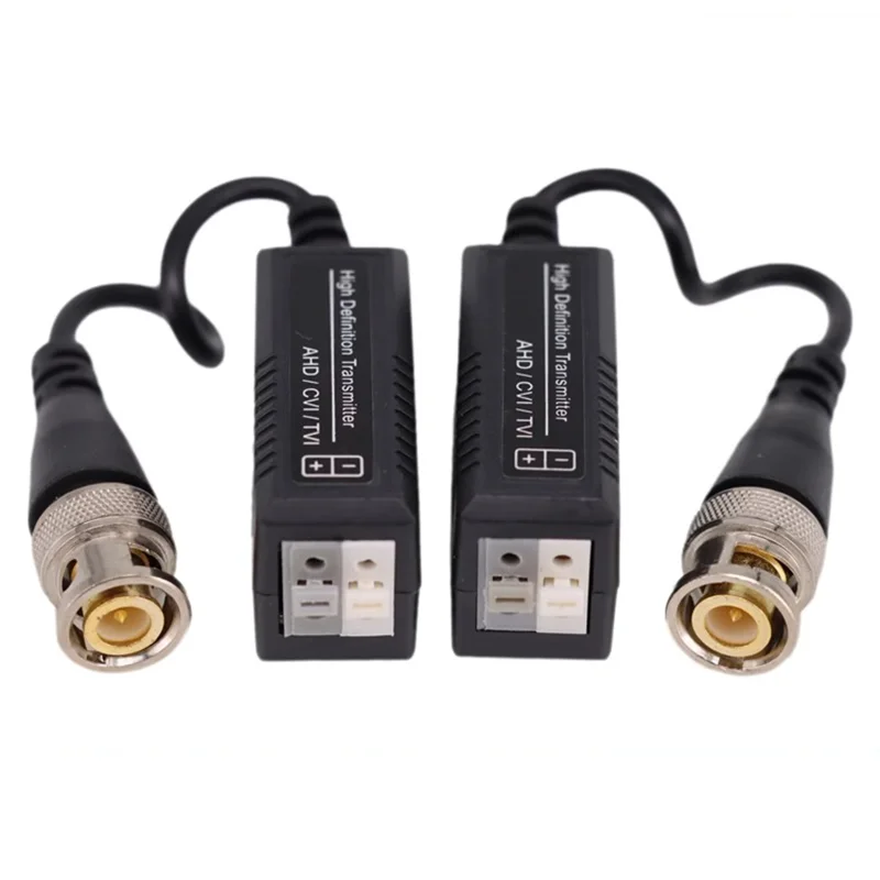 CCTV Video Balun Pair | HD 4K UTP Converter | BNC to RJ45 for Security Cameras - Thumbnail 4