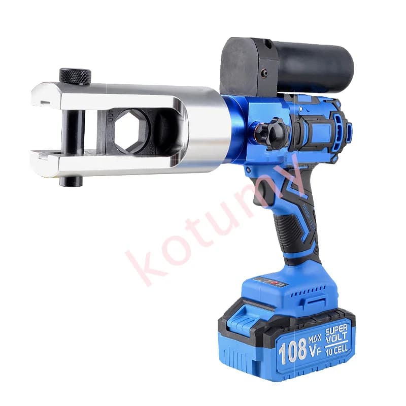 18V Hydraulic Crimping Tool | Fast Electric Wire Terminal Pliers for Secure Connections - Thumbnail 5