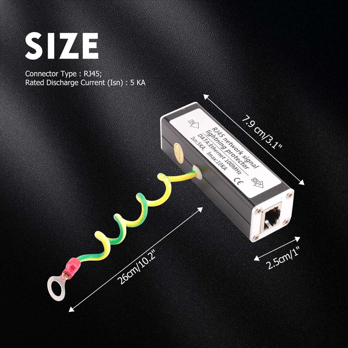 Ethernet Surge Protector | 100MHz Network Protection | RJ45 Plug - Thumbnail 5