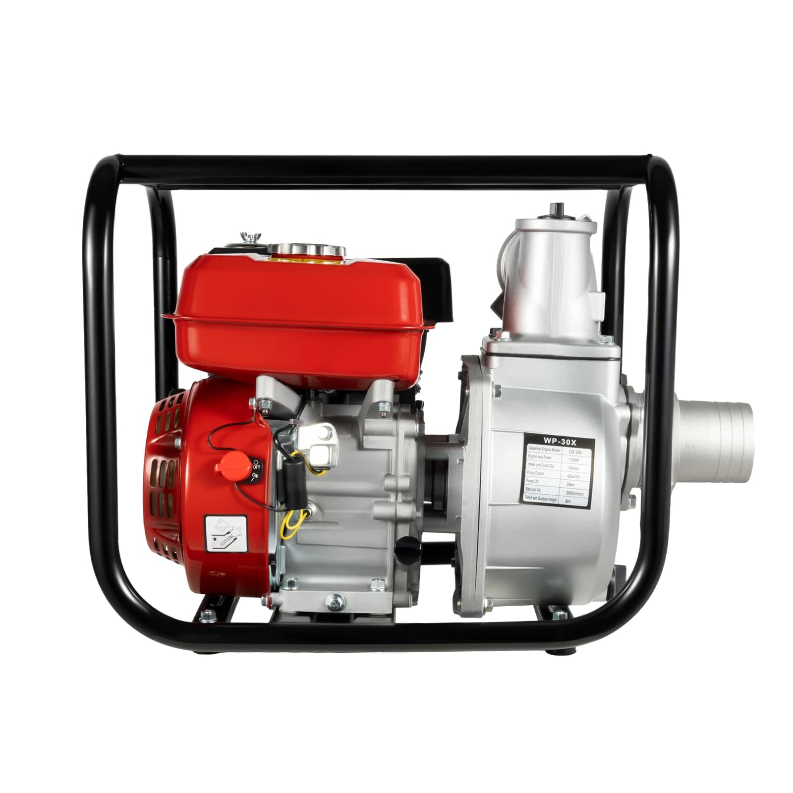 7.5HP Gas Water Pump | 196CC 4-Stroke Engine | Heavy-Duty Agricultural Irrigation Pumping - Thumbnail 2