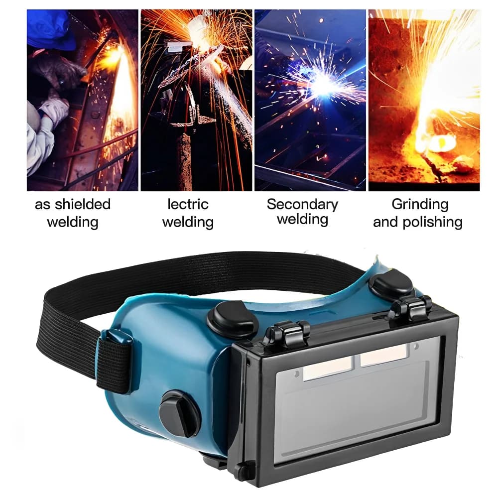 Auto-Darkening Welding Helmet | Solar-Powered Arc Protection | Welder Safety Goggles - Thumbnail 3