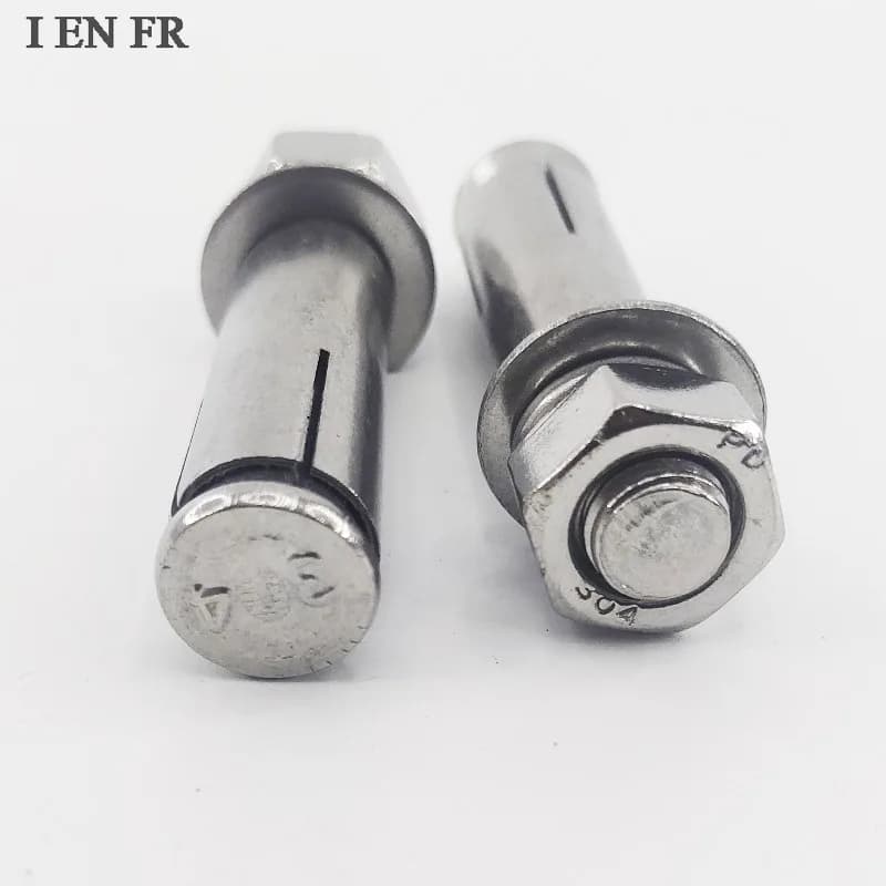 304 Stainless Steel Anchor Bolts | Hexagon Expansion Sleeve | M6-M20 Concrete Screws (1-5pcs) - Thumbnail 6