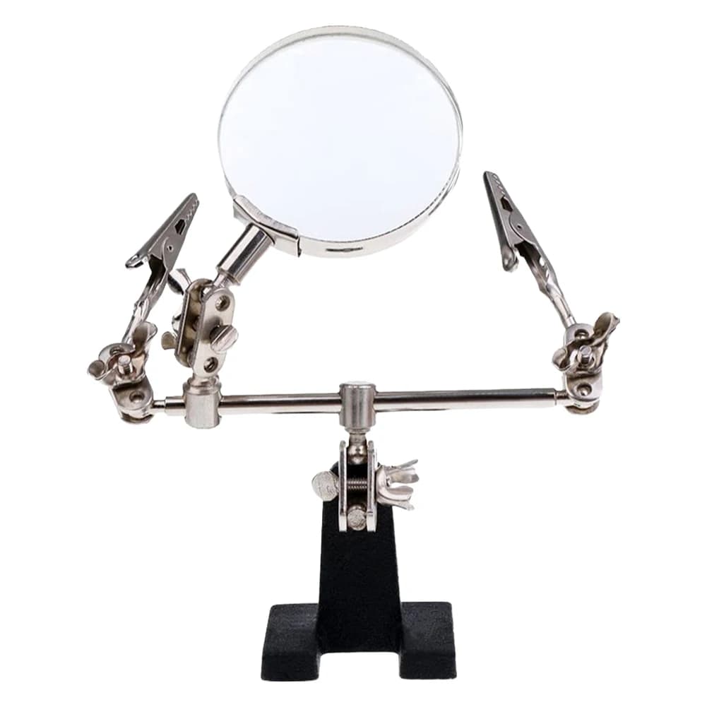 Welding Magnifier with Clips | Helping Hand Soldering Station | 5X Magnification - Thumbnail 3