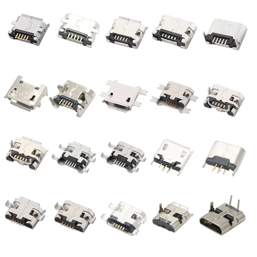 USB Charging Port | 2-Pin & 5-Pin SMD Replacement | Precision Power Connector for Devices - Thumbnail 2