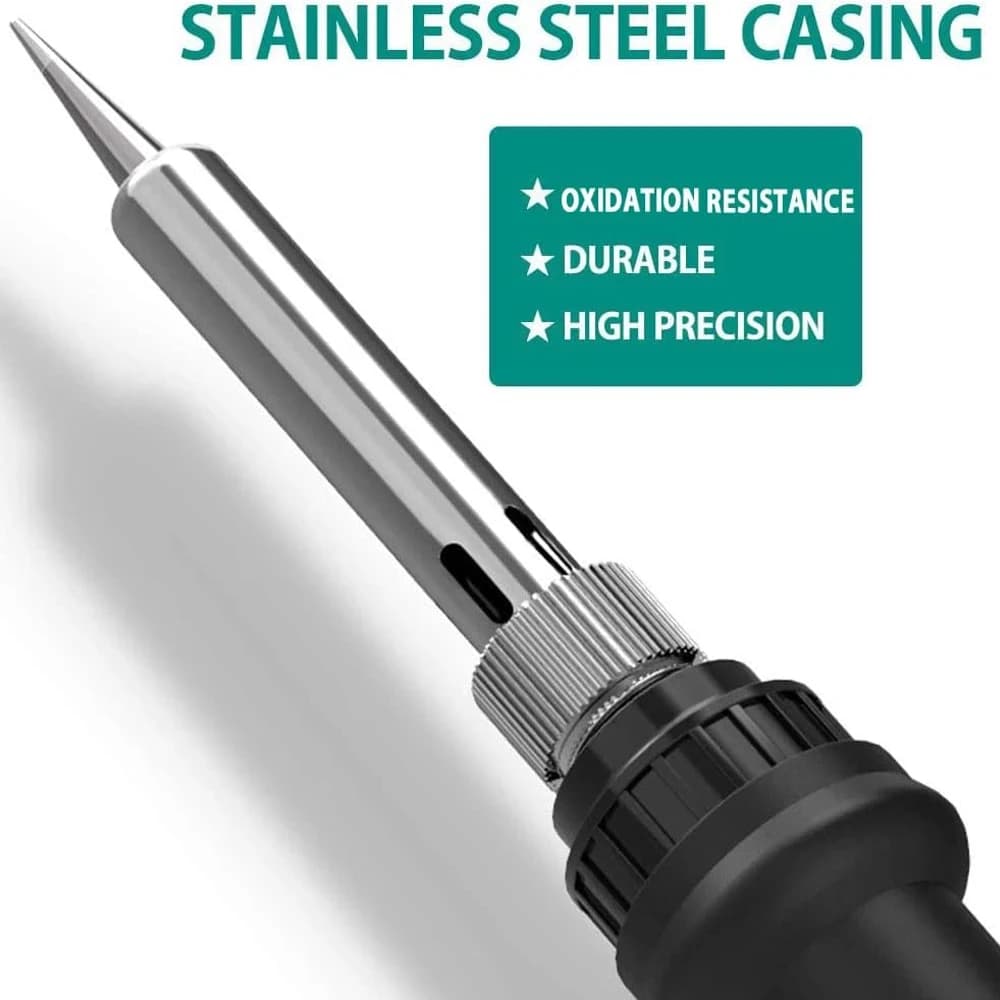 60W Adjustable Soldering Station | Precision Temperature Control | Replaceable Tip Kit - Thumbnail 3