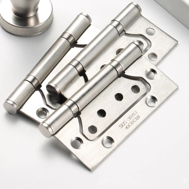 Hydraulic Furniture Hinge | Stainless Steel Child Mother Set | Thickened Premium Cabinet Hardware - Thumbnail 2