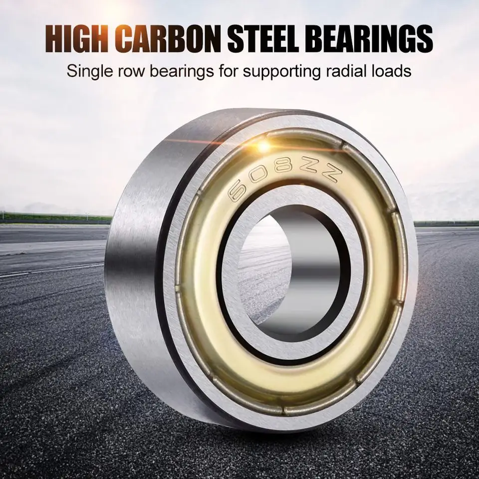 608ZZ Skateboard Ball Bearing | 10-Pack Double Shielded | For Inline Skates - Thumbnail 3
