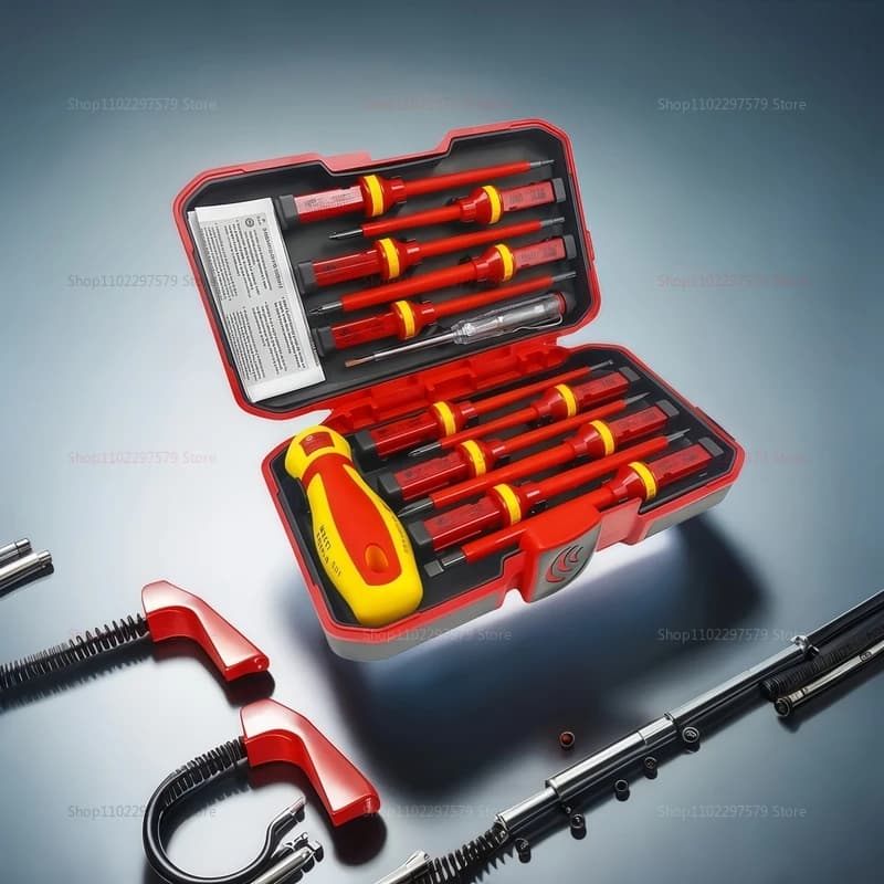 Insulated Screwdriver Set | 13-Piece 1000V Electrical Tool Kit with Magnetic Bits - Thumbnail 3