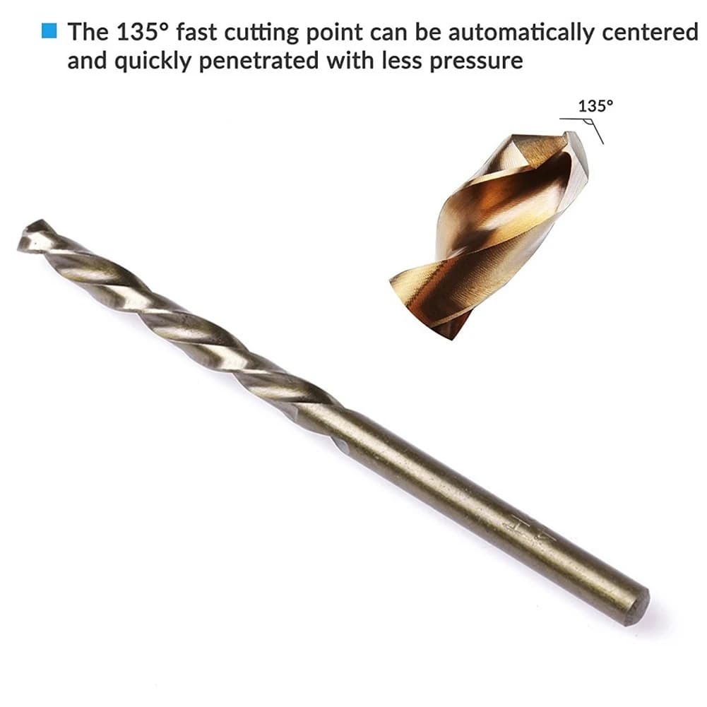 Cobalt Drill Bit Set | For Hardened & Stainless Steel | 5-10pcs 1mm-3mm HSS - Thumbnail 4