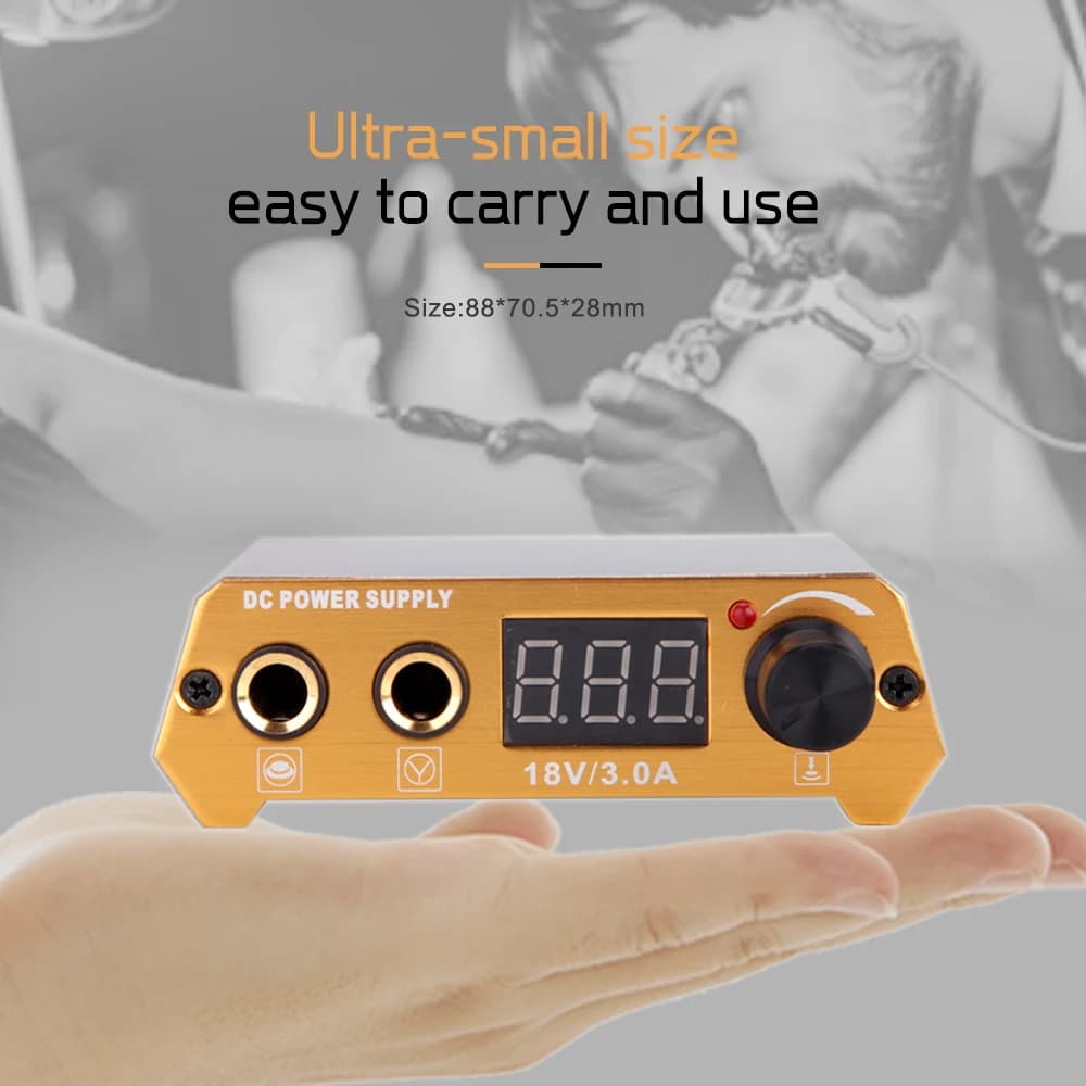 Tattoo Power Supply | Digital Rotary Pen & Permanent Makeup Machine Battery - Thumbnail 5
