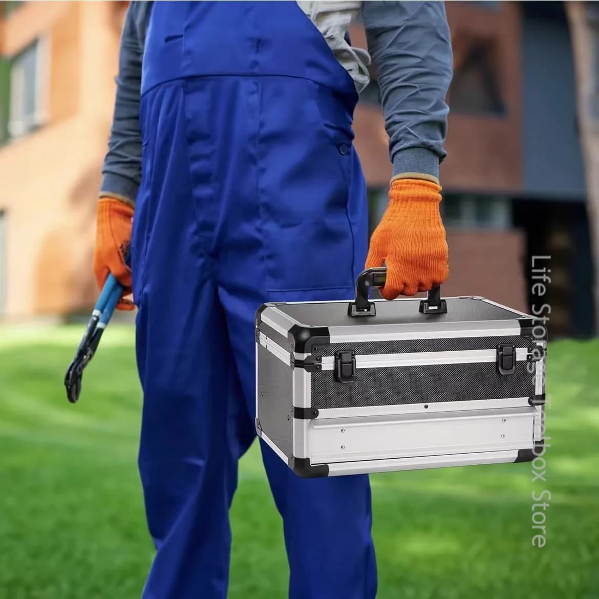 Aluminum Tool Box | Multifunctional Drawer-Type Organizer | Electrician & Mechanic Suitcase - Thumbnail 6