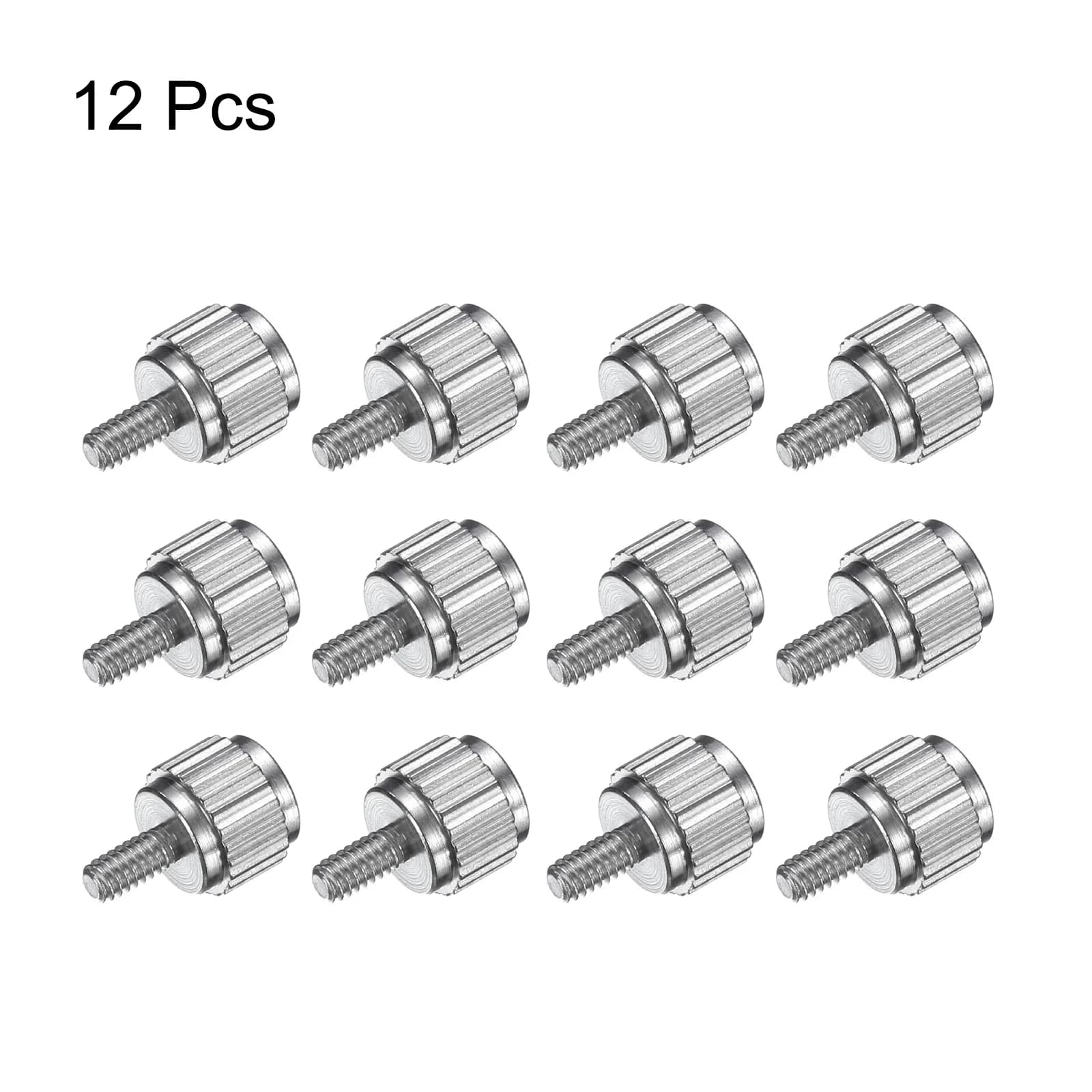 M2.5 Knurled Thumb Screws | 12pcs Stainless Steel Set | For Caliper & Machine Adjustment - Thumbnail 2