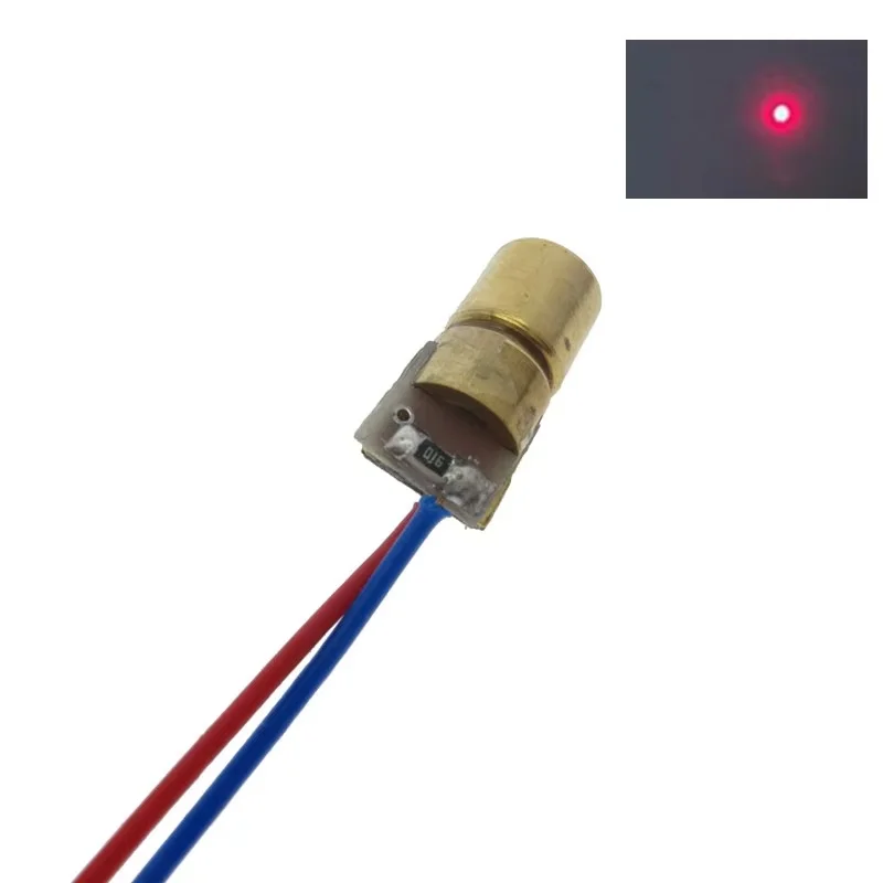 10/20pcs Adjustable Mini Laser Pointer Diode RED Dot Laser Diod Circuit 3V/5V 5mW 650nm Module Pointer Sight Copper Head - Thumbnail 5