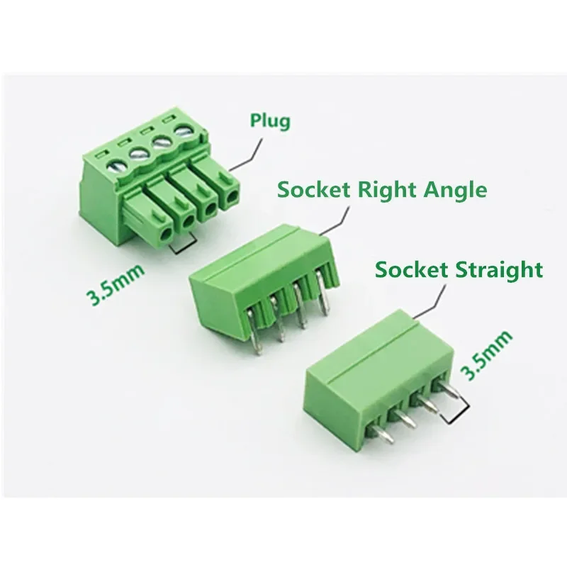 Screw Terminal Block Set | 2.54mm to 5.08mm PCB Connectors | 2-12 Pin Male & Female Headers - Thumbnail 5